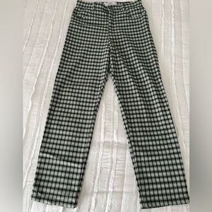 green plaid Hollister pants